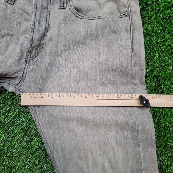 Levis 514 Slim Straight Jeans Mens 32x30 Mid Rise Gray Stretch Denim - Picture 8 of 12